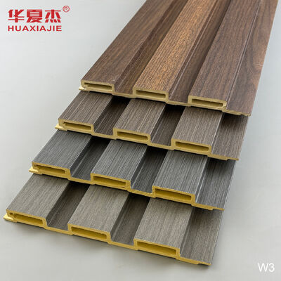 คุณภาพ Moisture-Proof WPC Fluted Wall Panel with Customizable Length and Elegant Fluted Design for Modern Wall Decoration โรงงาน